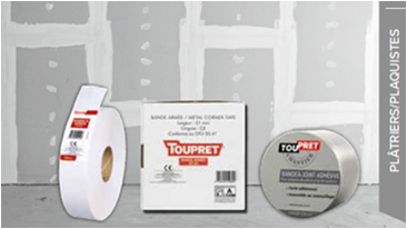 BANDES A JOINT : PLATRIERS PLAQUISTES